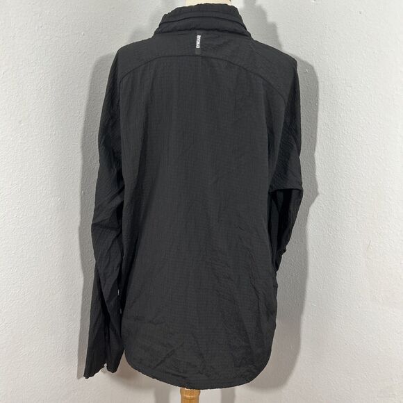 Gymshark Jacket Mens Large Black Speed Evolve Windbreaker Packs Away Hoodie - Picture 5 of 16